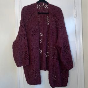 Free People knit oversized cardigan